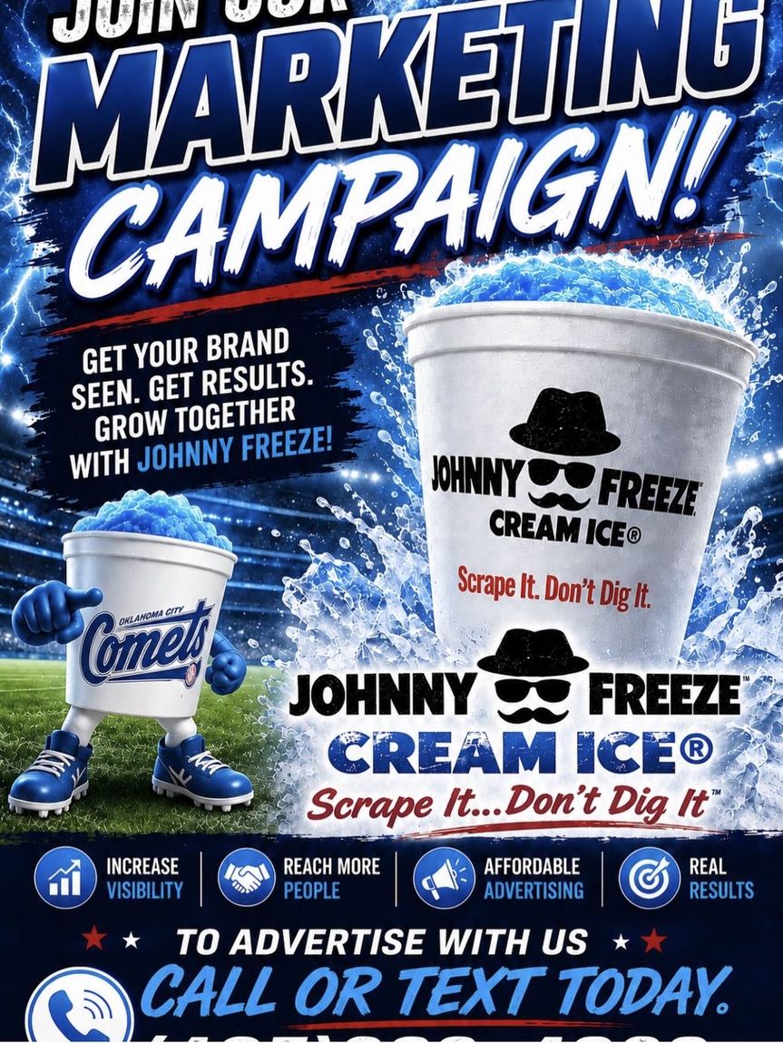Join our marketing campaign — grow together with Johnny Freeze, featuring the Oklahoma City Comets